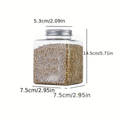 Airtight Food Jars with Lids - Fresh Keeping Box for Cereal, Pasta, Tea