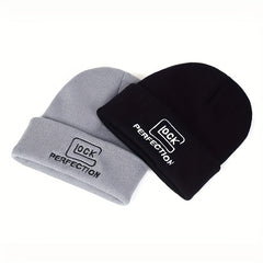 Sport Knit Beanie Hat Letter Printing Autumn Winter Warm Ski Hat Men Women