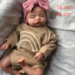 18" Hand Painted Reborn Baby Doll with Visible Veins