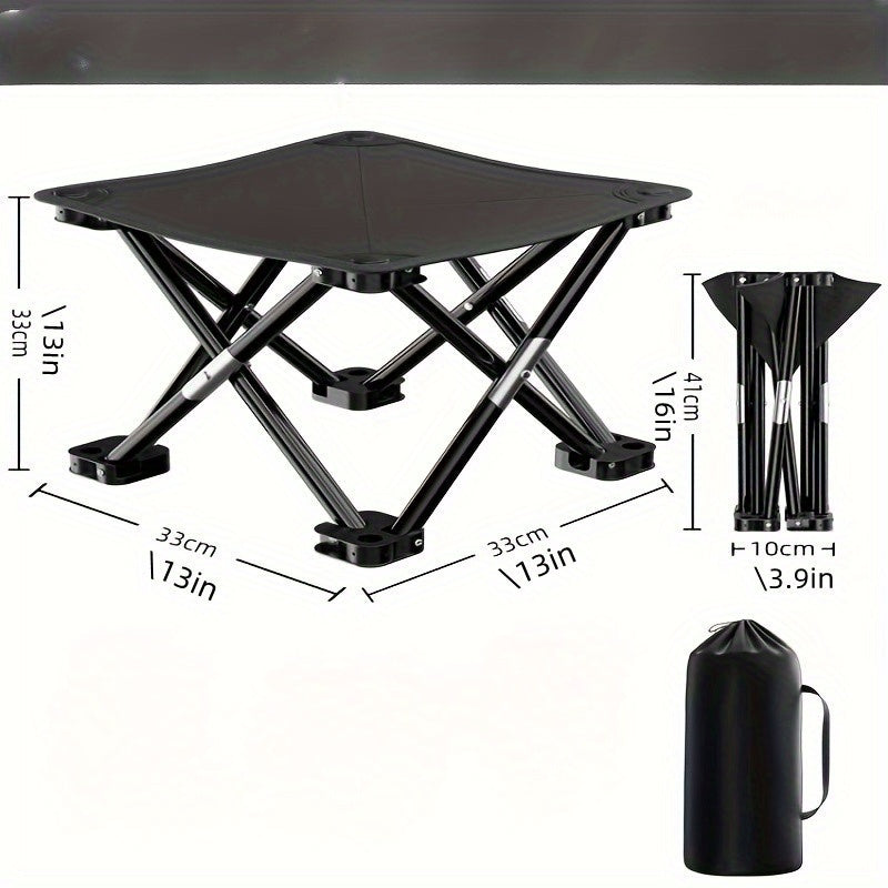 Foldable Outdoor Stool Lightweight Portable Fishing Chair Camping Picnics