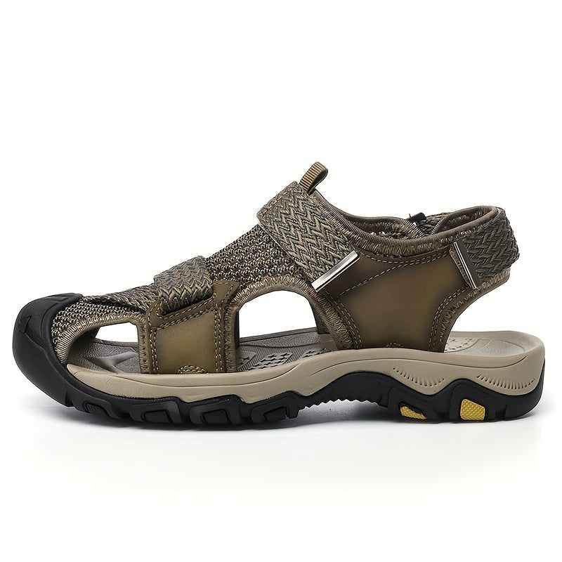 Men's Lightweight Non Slip Hook And Loop Sandals Quick Drying
