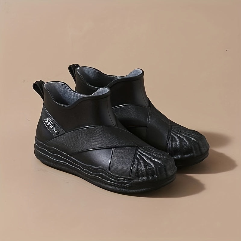 Women's Waterproof Rain Boots Soft Sole Lightweight Rubber Short Boots