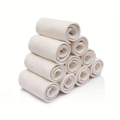 Bamboo Cotton Cloth Diaper Insert, Reusable Washable Baby Diaper