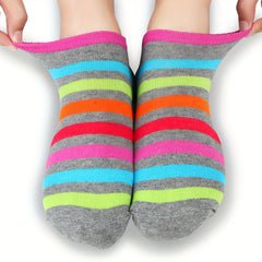 6 Pairs Candy Socks Women's Low Cut Ankle Socks