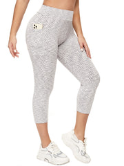 Honeycomb Yoga Leggings with Pockets, Butt Lifting Fitness Workouts