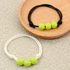 Wax Thread Tennis Charm Bracelet Set For Boys