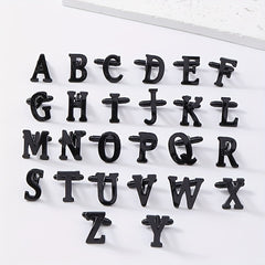 Alloy Cufflinks For Men With Shirts - A-Z English Letters