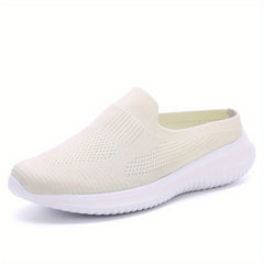 Women's Knit Outdoor Slip-On Mules Comfy Slides