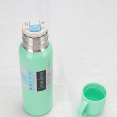538ml Stainless Steel Insulated Cup Water Bottle 3 Lids Coffee Mug