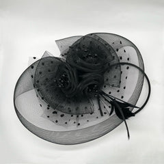 Mesh Fascinator Hair Clip Hat Bowler Feather Flower Veil Wedding Party Hat