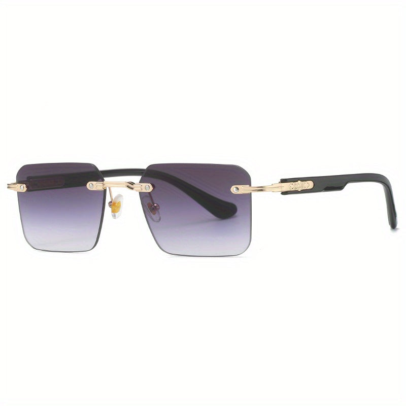 Men's Rimless Sunglasses UV Protection for Sports