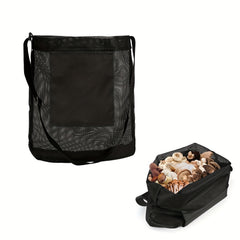 Mesh Clear Mushroom Bag Large Capacity Foraging Pouch
