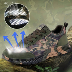 Men's Camo Lace up Sneakers Breathable Athletic Shoes