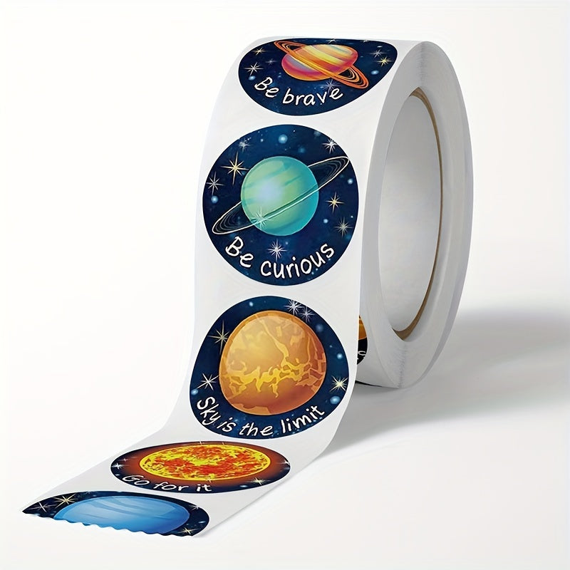50pcs Space Planet Pattern Stickers DIY Craft Decoration Hand Tent