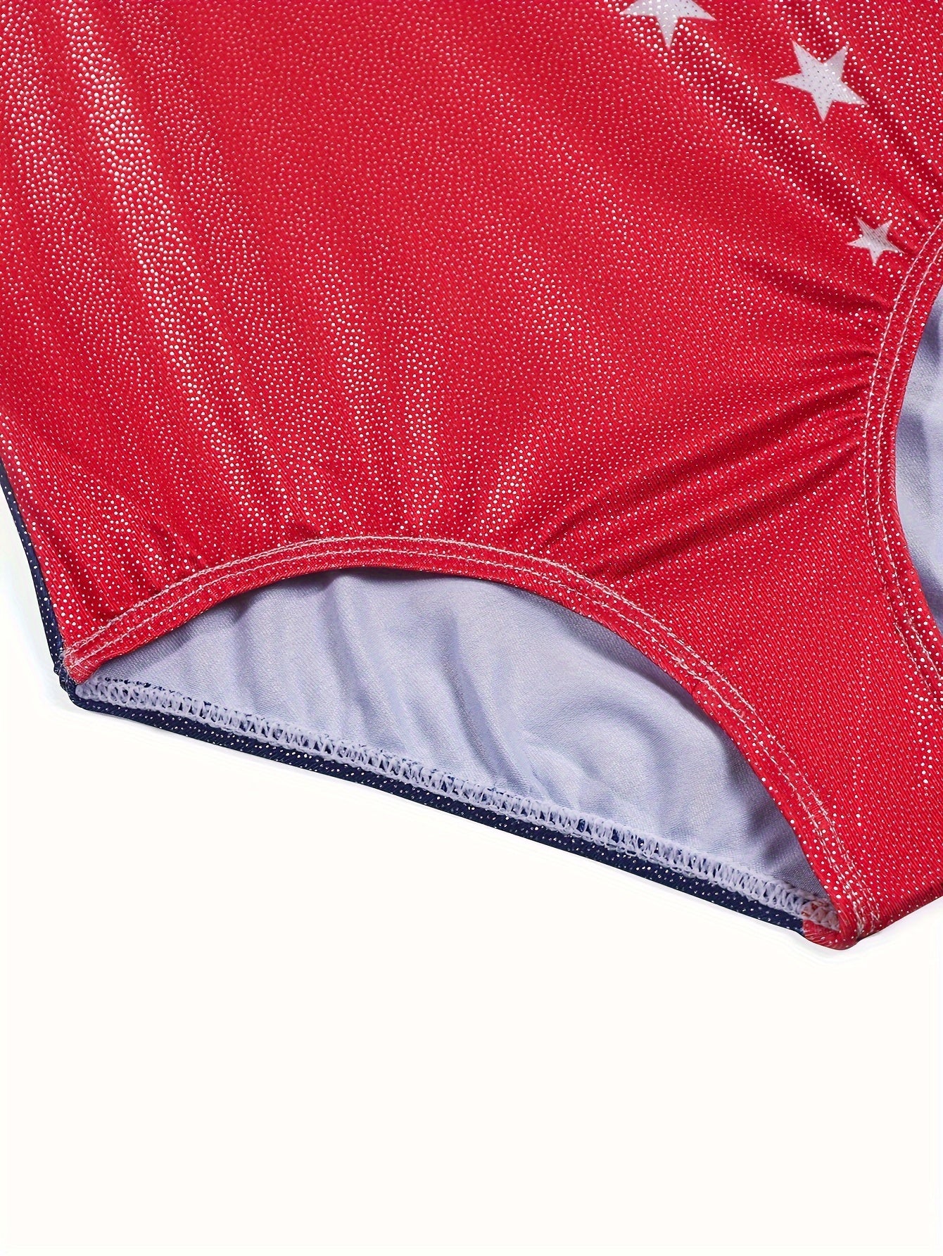 Splicing Star Long Sleeve Gymnastics Romper For Girls