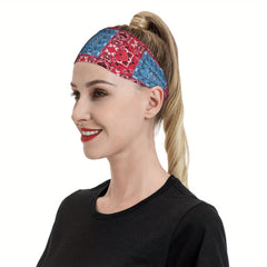 Men's Breathable Non Slip Hairband Red Gray Teal Purple Orange Gym Running
