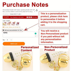 Custom Baby Pacifier Bottle & Storage Set - Personalized Name