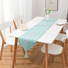 Polyester Table Runner Burlap Solid Table Runner Room Decor