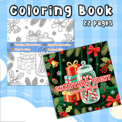 Christmas Adult Coloring Book - Festive Patterns for Family & Friends