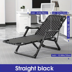 Portable 2-in-1 Folding Chair Bed for Office Nap and Outdoor Camping