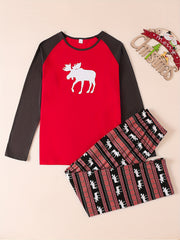 Christmas Family Set Elk Cartoon Outfit Parent child Suit