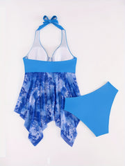Women's Swimwear Tankini Swim Dress 2 Piece Plus Size Swimsuit