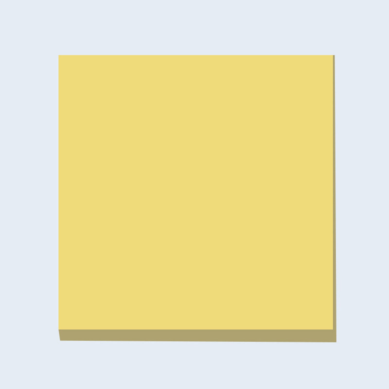 100pc Square Sticky Notes 3x3 Adhesive 4 Colors