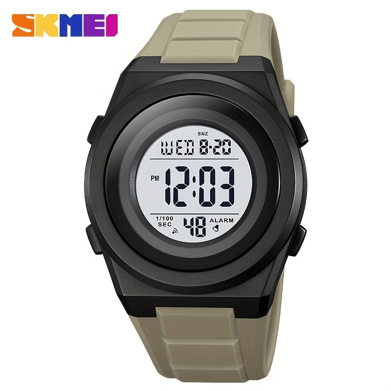 Sports Electronic Watch Waterproof Round Wrist Watch Men's Accessories