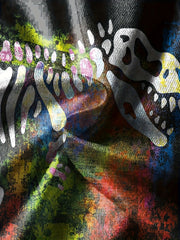 Tie Dye Dino Skeleton 3D Print T-shirt for Kids