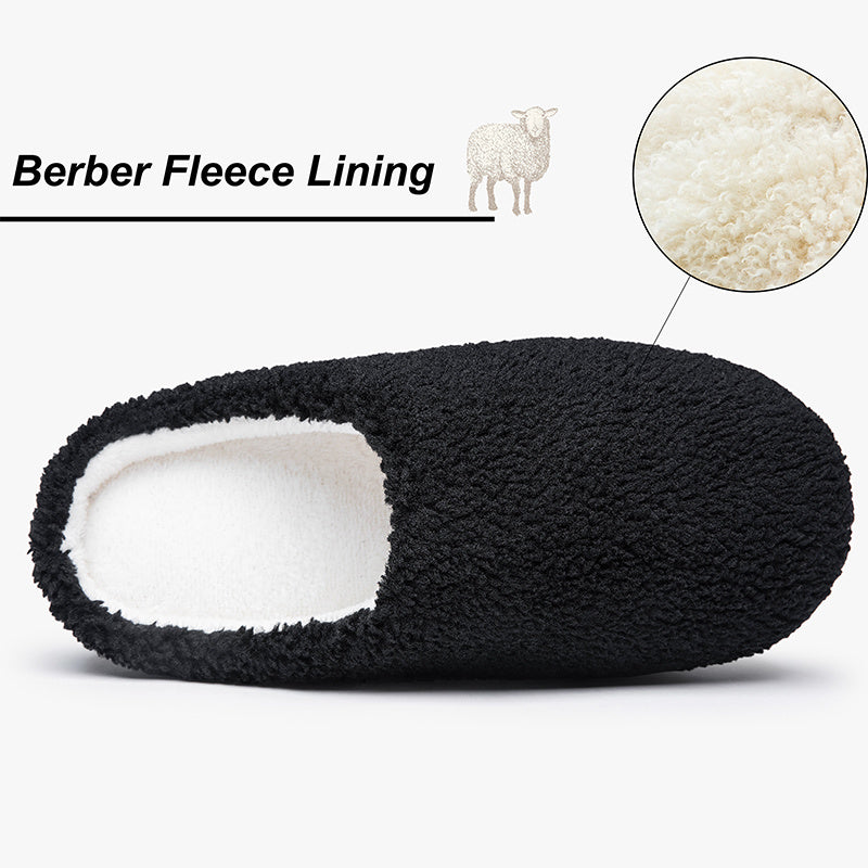 Men's Memory Foam Warm Fleece Comfortable House Slippers Winter