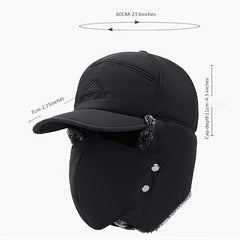 Men's Winter Faux Fur Ear Flap Hat Soft Thermal Cap