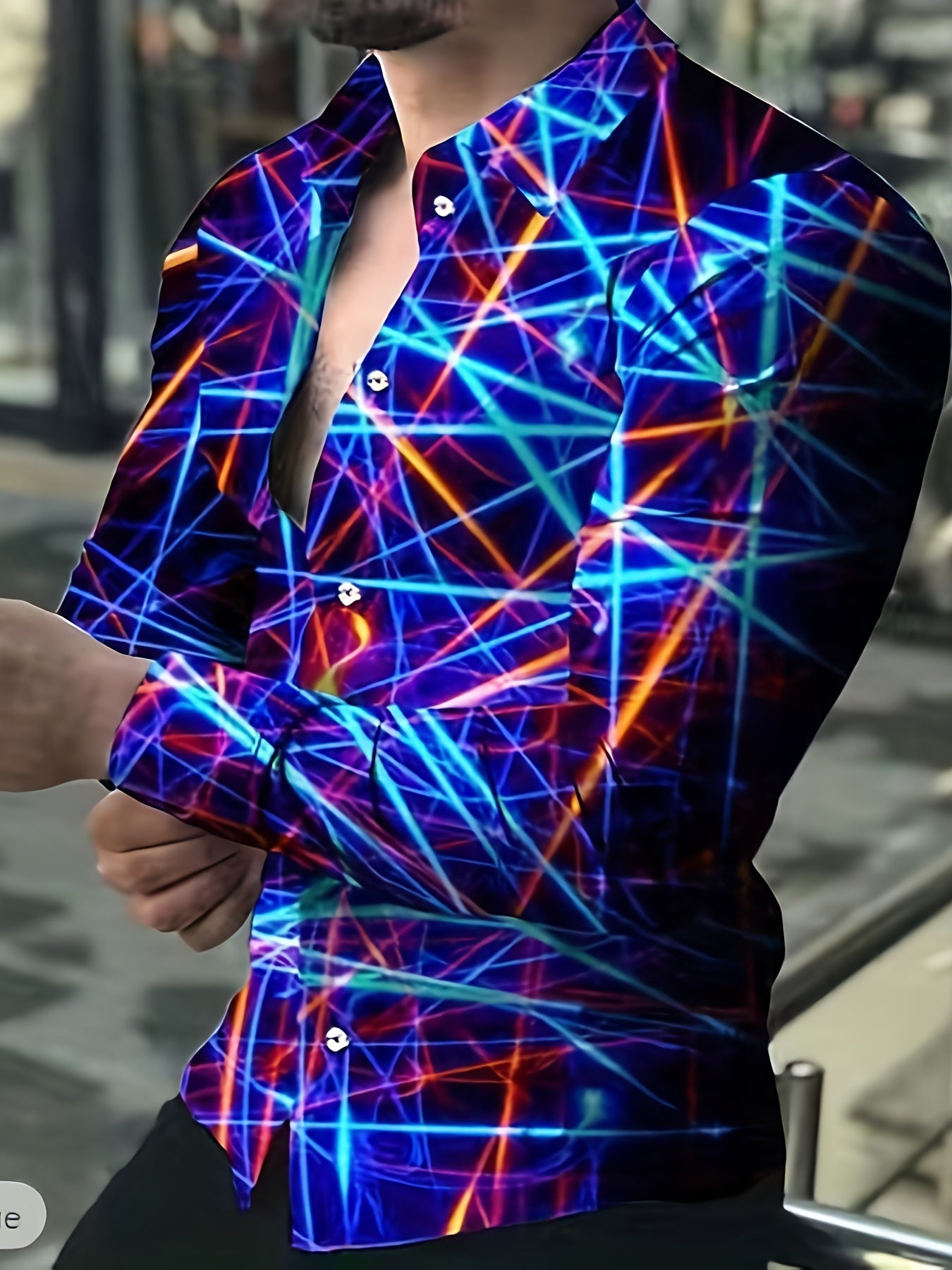 Skull 3D Pattern Men's Long Sleeve Shirt For Autumn