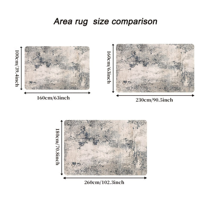 Boho Vintage Area Rug Soft Faux Sheepskin Floor Mat