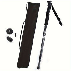 Outdoor Three-section Straight Handle Walking Stick