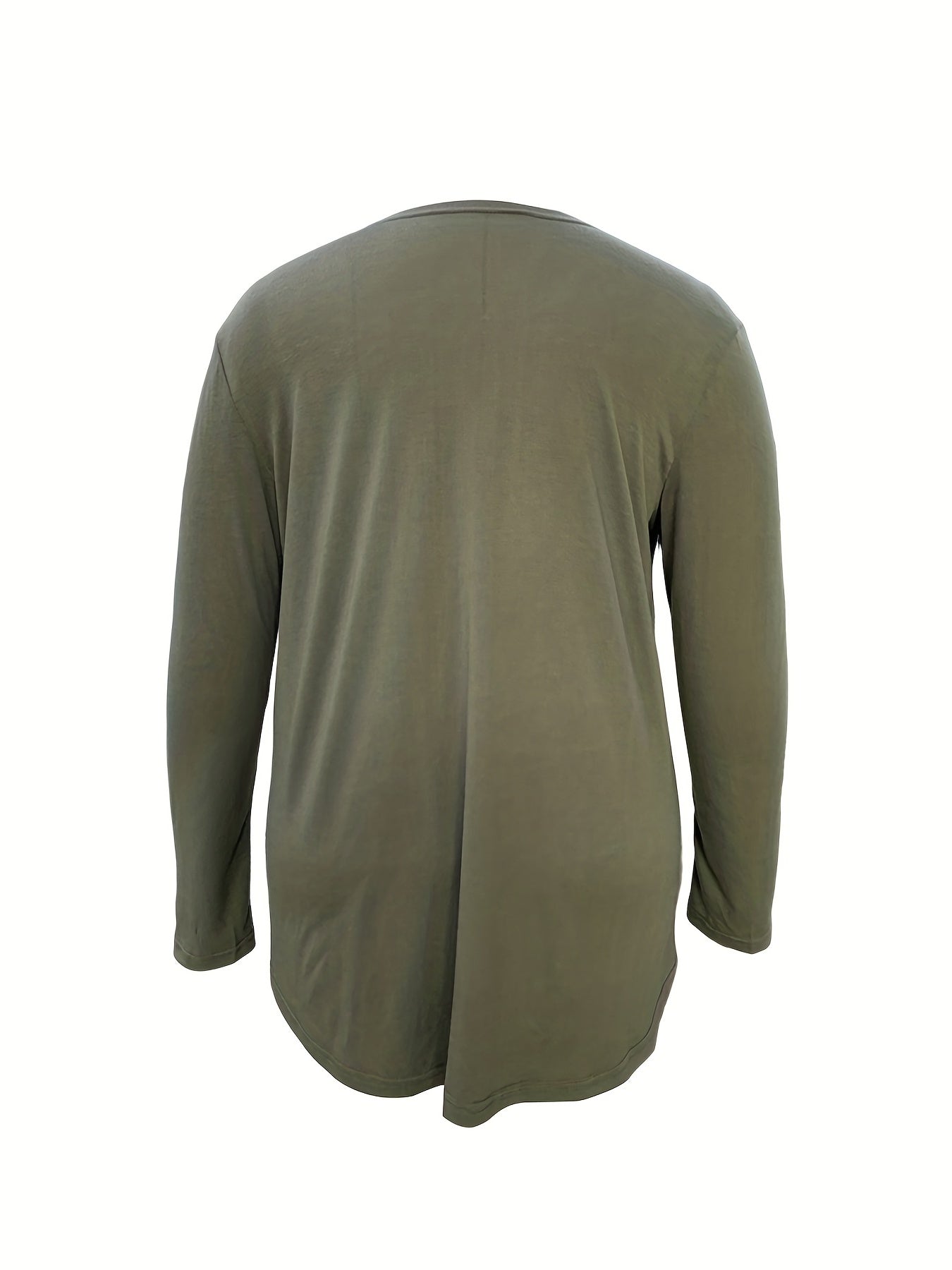 Casual Cardigan Women's Plus Solid Long Sleeve Open Front