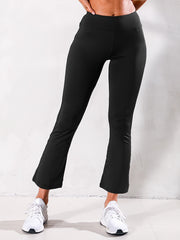 High Stretch Flared Yoga Pants Solid Bootcut Sports Activewear