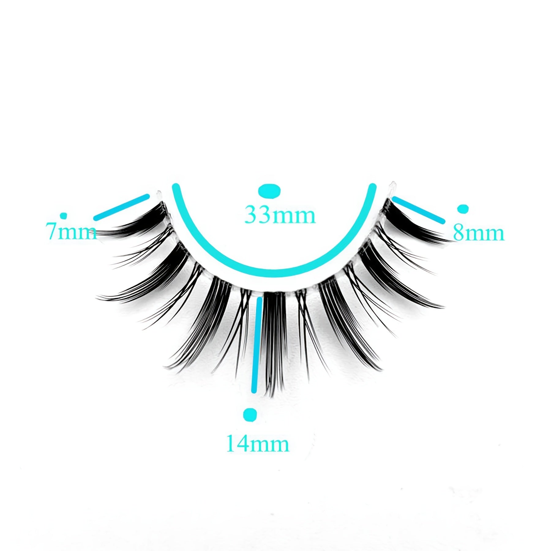 4 Pairs Manga Lashes Spiky Anime False Eyelashes Natural Look