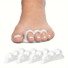 4pcs Gel Toe Straighteners Separator Rings Unisex Padded Top
