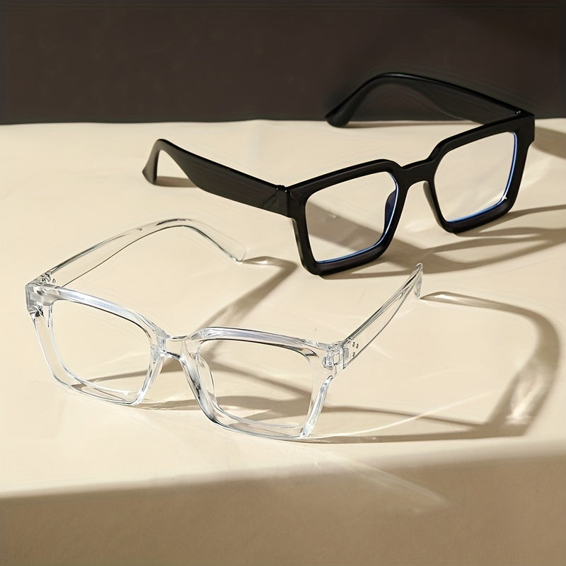 Clear Lens Glasses Square Decorative Props Glasses