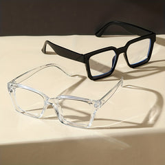 Clear Lens Glasses Square Decorative Props Glasses