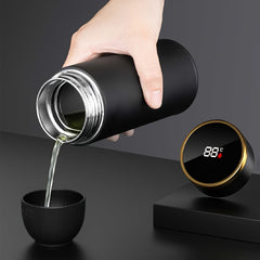 Digital Temp Display Water Bottle with Tea Infuser 316 Stainless Steel Insulated