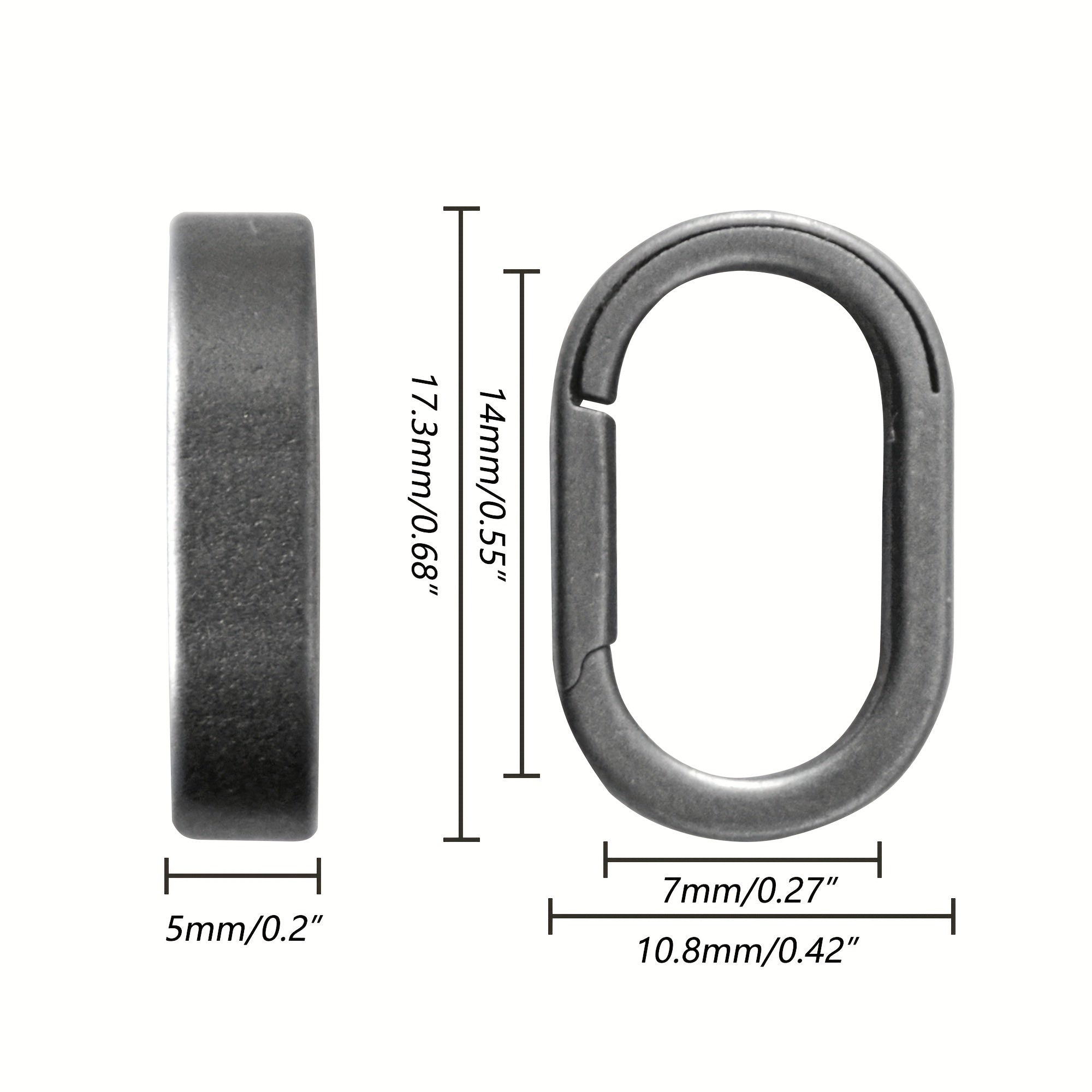 Titanium Quick Release Keyring Keychain for Camping Hiking