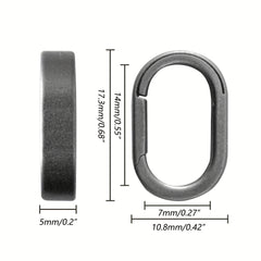 Titanium Quick Release Keyring Keychain for Camping Hiking