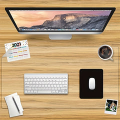 Clear PVC Writing Desk Pad Heat Resistant Waterproof Durable Desk Protect Mat