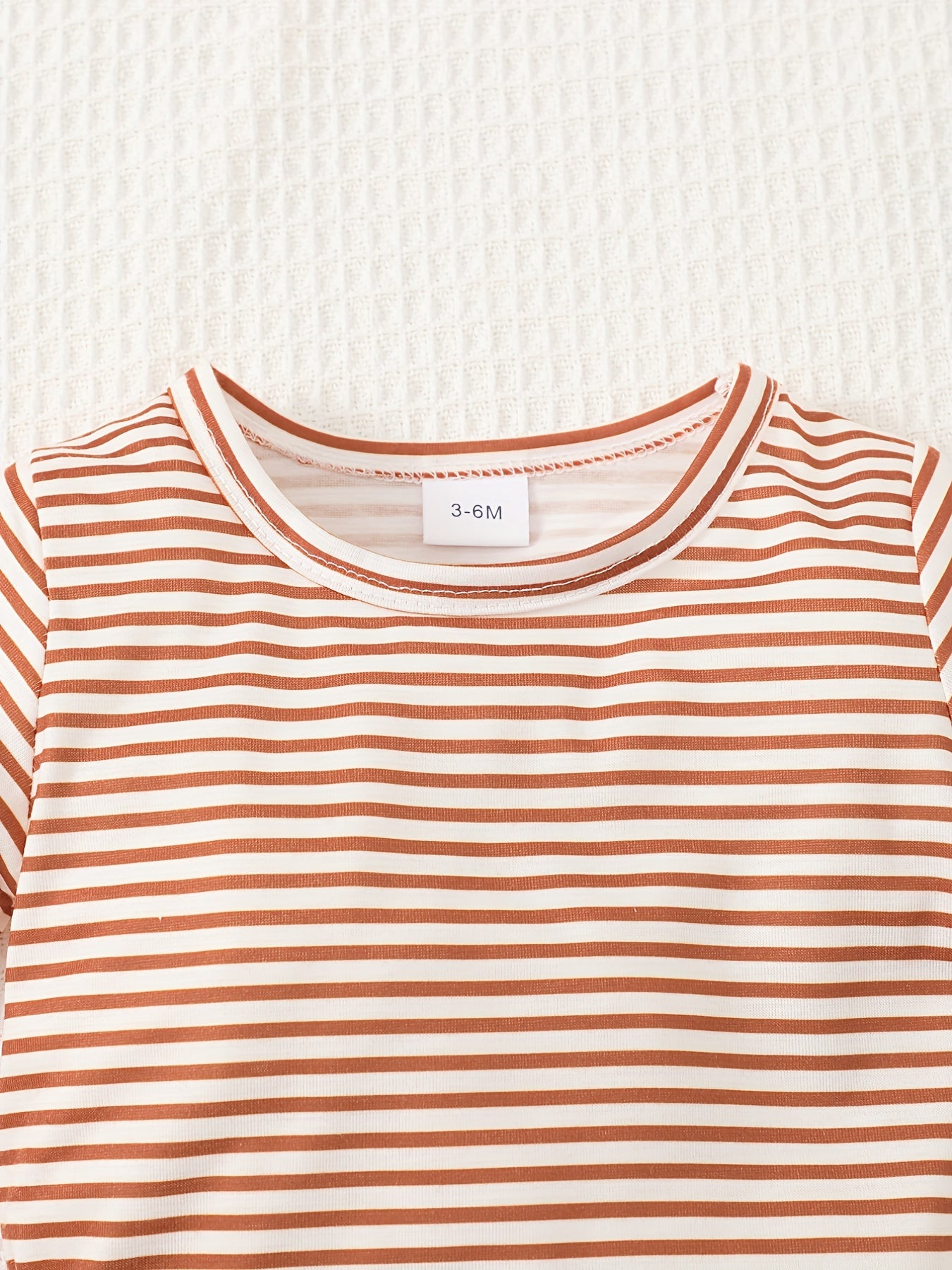 3pcs Baby Boys Striped Tops Overall Hat Set