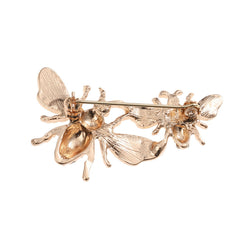 Bee Animal Brooch Pin Rhinestone Corsage Scarf Clip Safety Pin