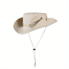 Women's Wide Brim Bucket Hat Summer Sunscreen Beach Fisherman Cap