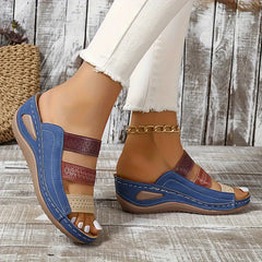 Women's Summer Sandals Comfortable Slip-On Flip Flops with Arch Support
