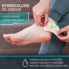 10pcs Invisible Silicone Heel Protector Waterproof Foot Patch