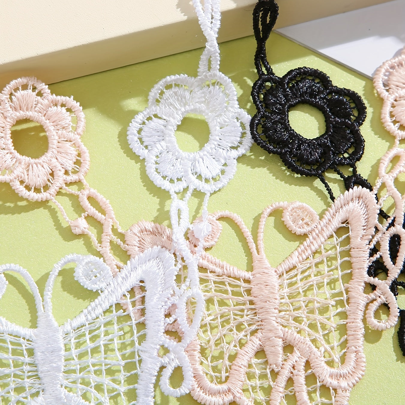 Lace Embroidery Shoulder Straps Criss Cross Back Adjustable Underwear Straps